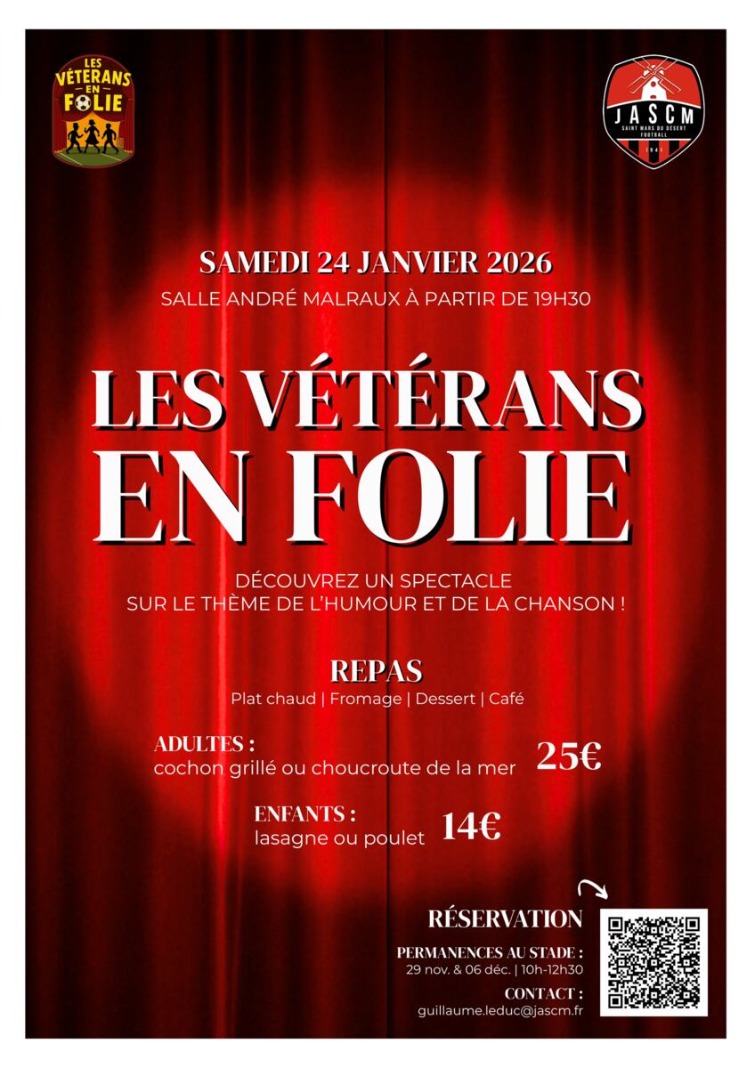 Soirée spectacle - Les Vétérans en folie!