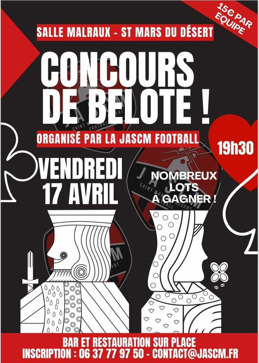 Concours de belote - 2e édition