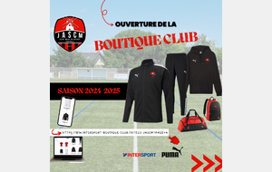 Ouverture de la boutique du club