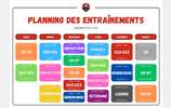 Planning entraînements