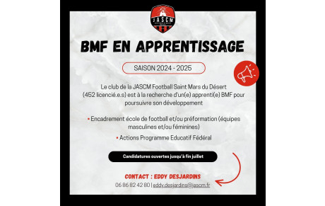 Recherche BMF en apprentissage