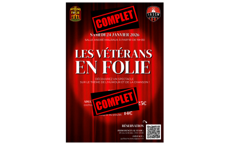 Soirée spectacle - Les Vétérans en folie!