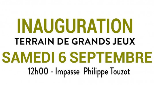 Inauguration nouveau terrain synthétique